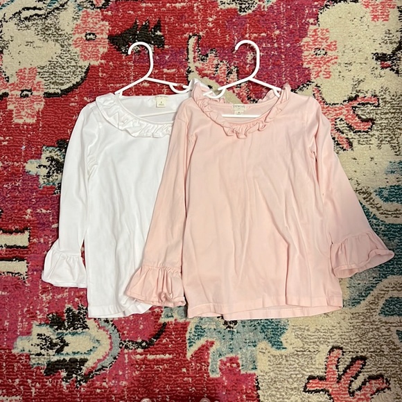 Crewcuts Other - Two 3-Quarter Sleeved Shirts with Ruffles